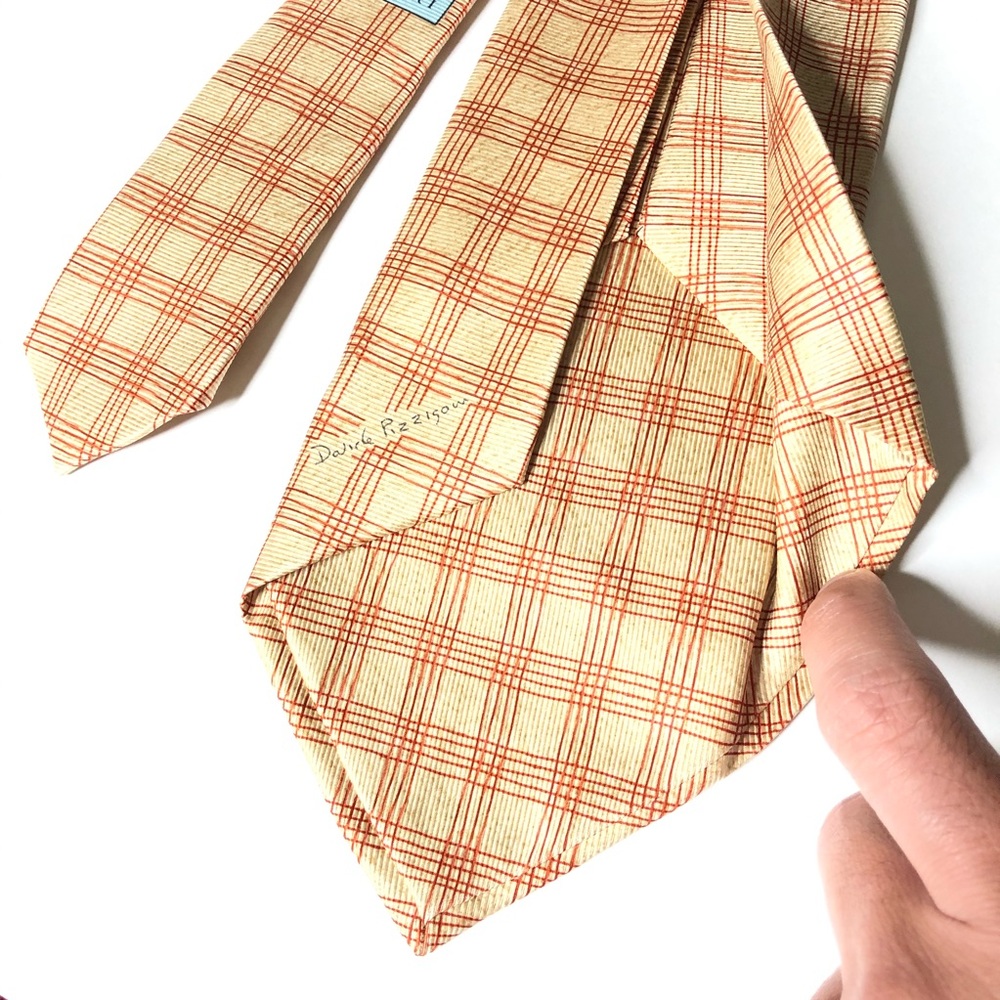 Bvlgari 7 Fold Silk Tie Davide Pizzigoni - Picture 3 of 6
